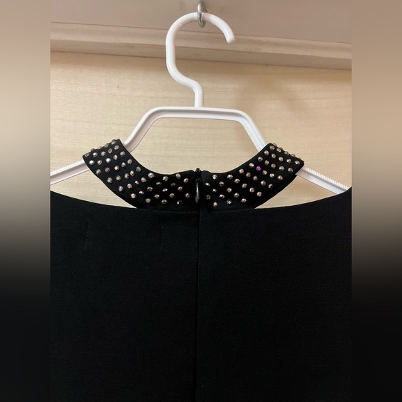 Velvet by Graham and Spencer black rhinestone choker dress size xs - Picture 7 of 10